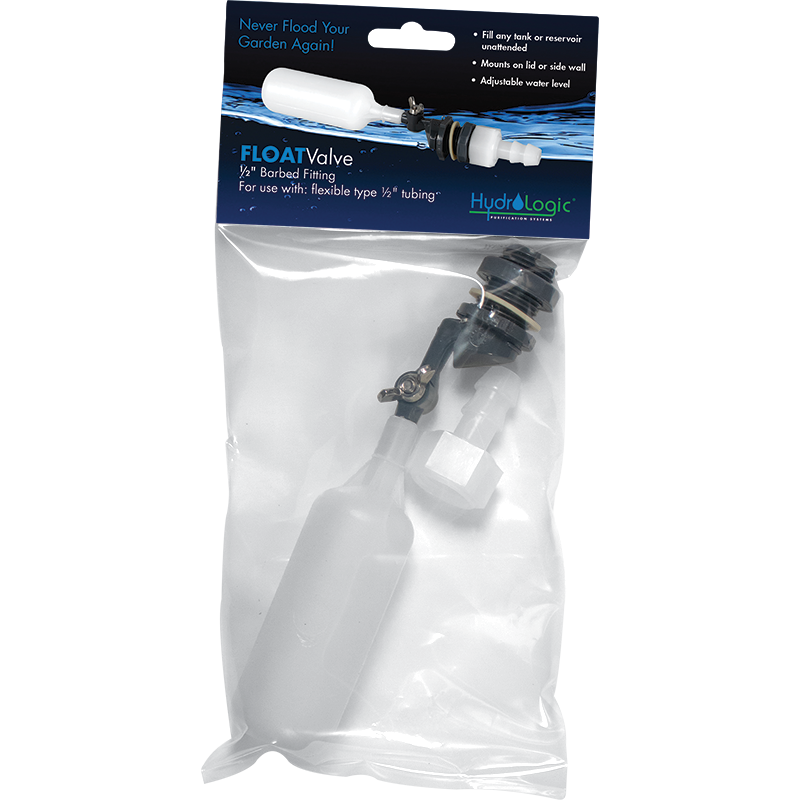 Hydro Logic Float Valve 1/2” Barb Fitting HydroLite Hydroponics