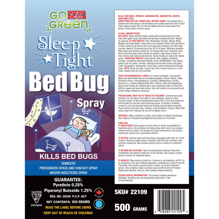 Doktor Doom Sleep Tight Bed Bug Killer Spray HydroLite Hydroponics